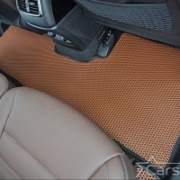 Коврики текстильные на Hyundai Santa Fe IV 3 ряда (2018-2020)