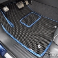 Двухслойные коврики EVA на Infiniti QX80 I 3 ряда (2013-2024)