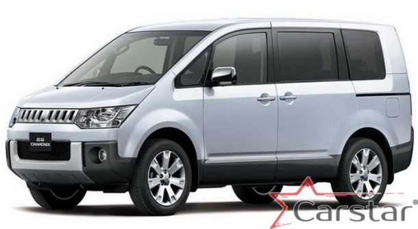 Автомобильные коврики EVA 3D для Mitsubishi Delica D5 7мест пр.руль (2007->)