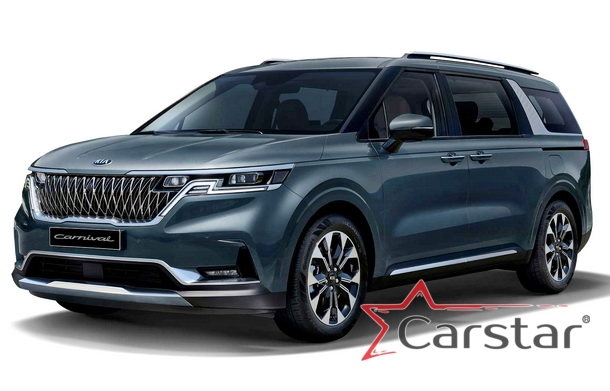 Автомобильные коврики EVA 3D для Kia Carnival IV (7мест) Корея (2020->) 
