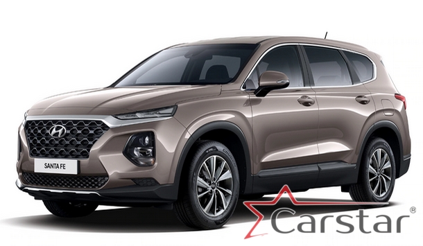 Автомобильные коврики EVA 3D для Hyundai Santa Fe IV 3 ряда (2018-2021)